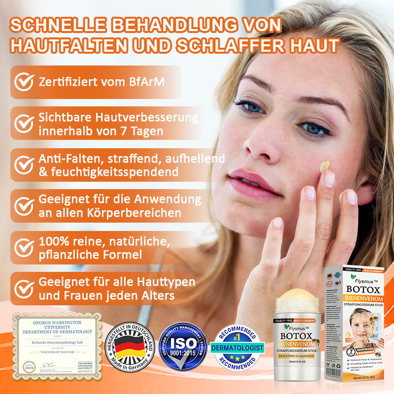 🍀🌟🌟Hergestellt in Deutschland✨Flysmus™ Botox-Bienenvergiftungsstraffungsserum-Stick🔥LETZTER TAG 70% RABATT