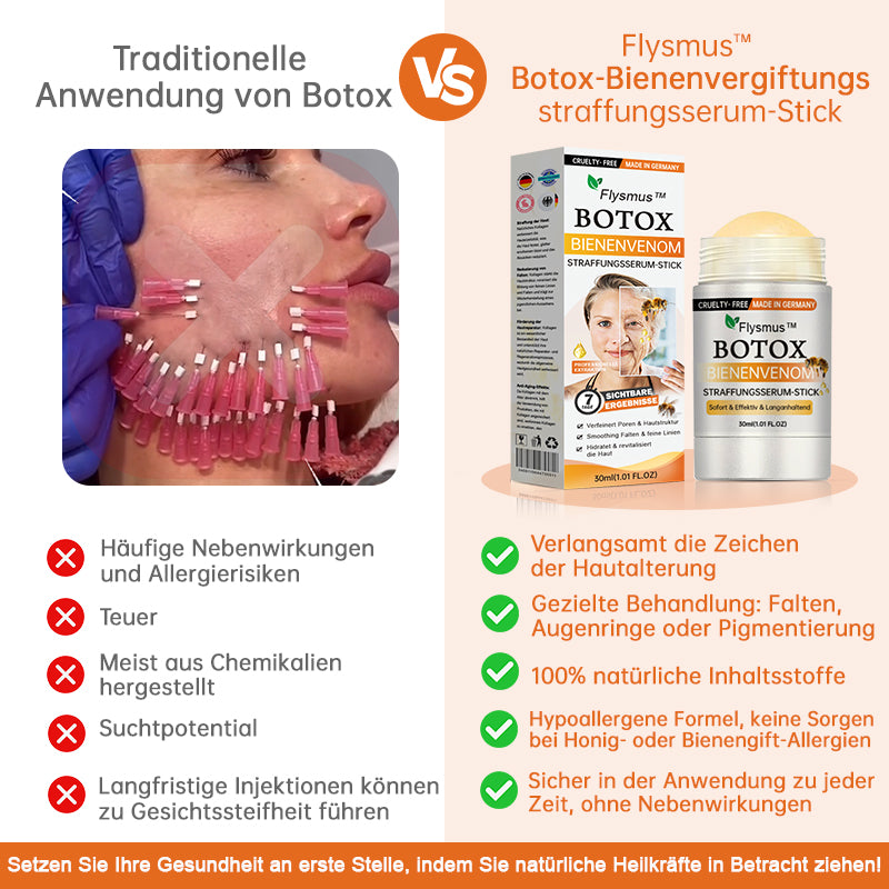🍀🌟🌟Hergestellt in Deutschland✨Flysmus™ Botox-Bienenvergiftungsstraffungsserum-Stick🔥LETZTER TAG 70% RABATT