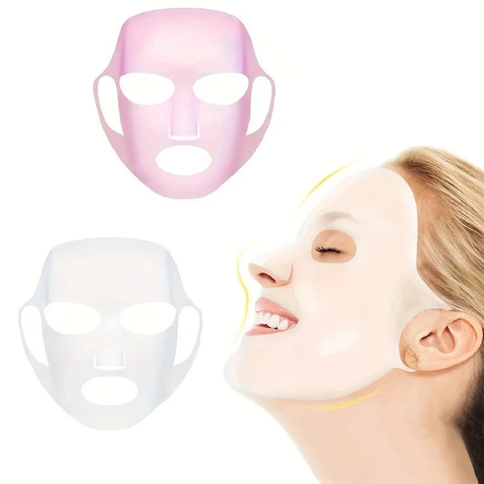 Maskenhülle aus Silikon, am Ohr befestigte Maske zur Befeuchtung und Absorption von Essenzen, wiederverwendbares Gesichtspflegegerät