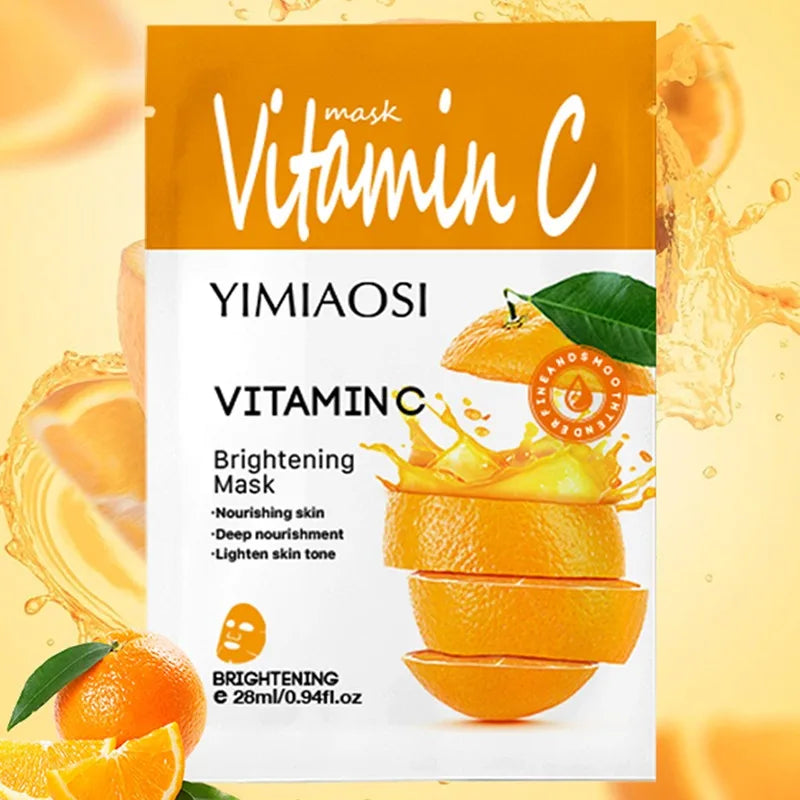 Maske mit Fruchtgeschmack, feuchtigkeitsspendendes und nährendes Hautpflegeprotein, das den Teint sanft aufhellt, Maske auf Pflanzenbasis